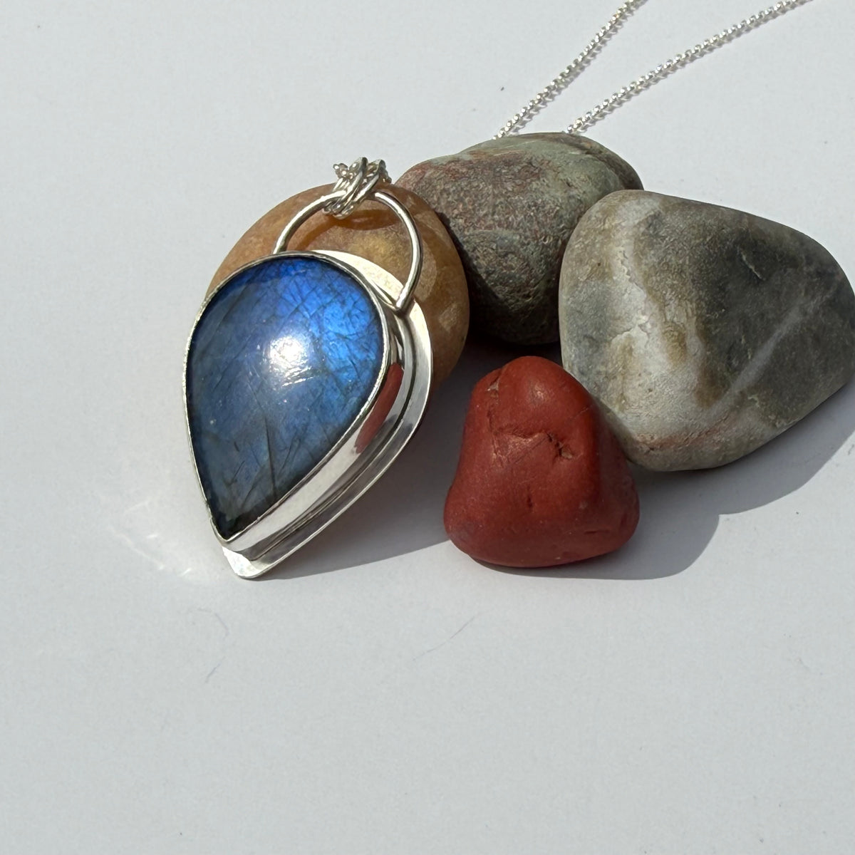 Moonlit Tide Labradorite Pendant