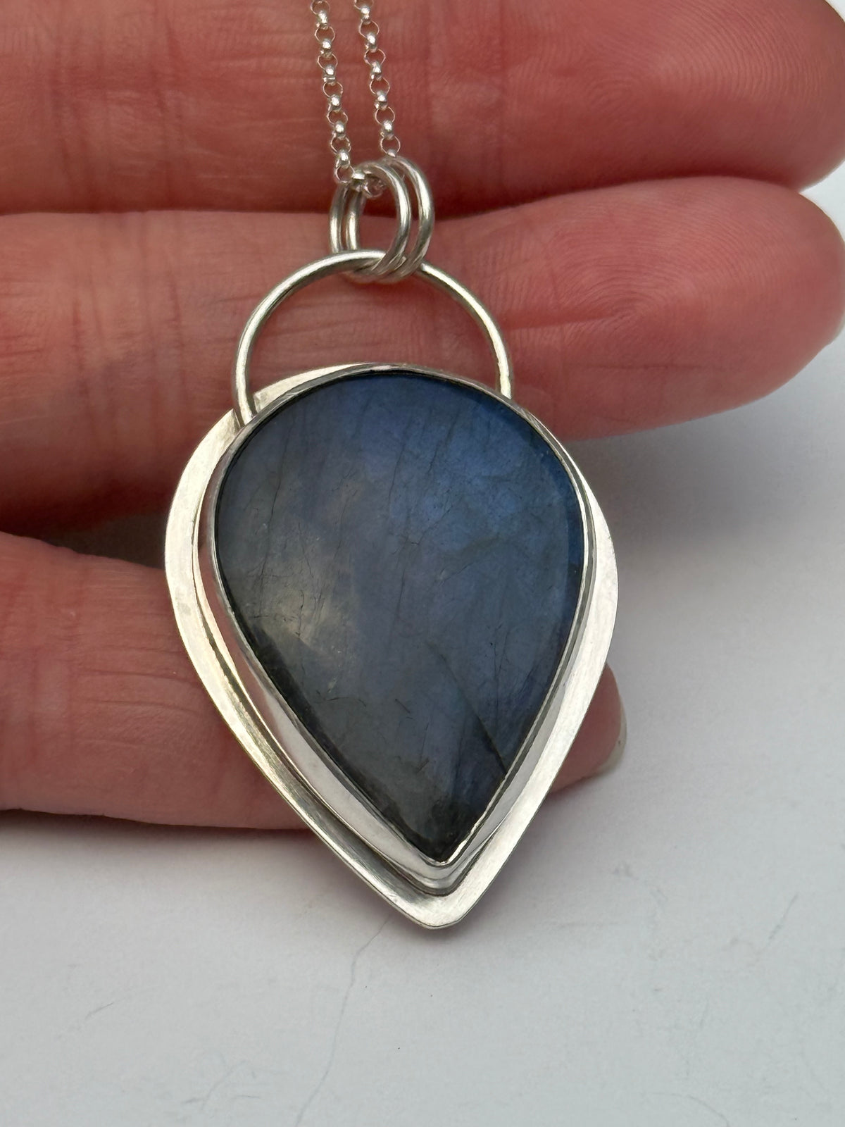 Moonlit Tide Labradorite Pendant