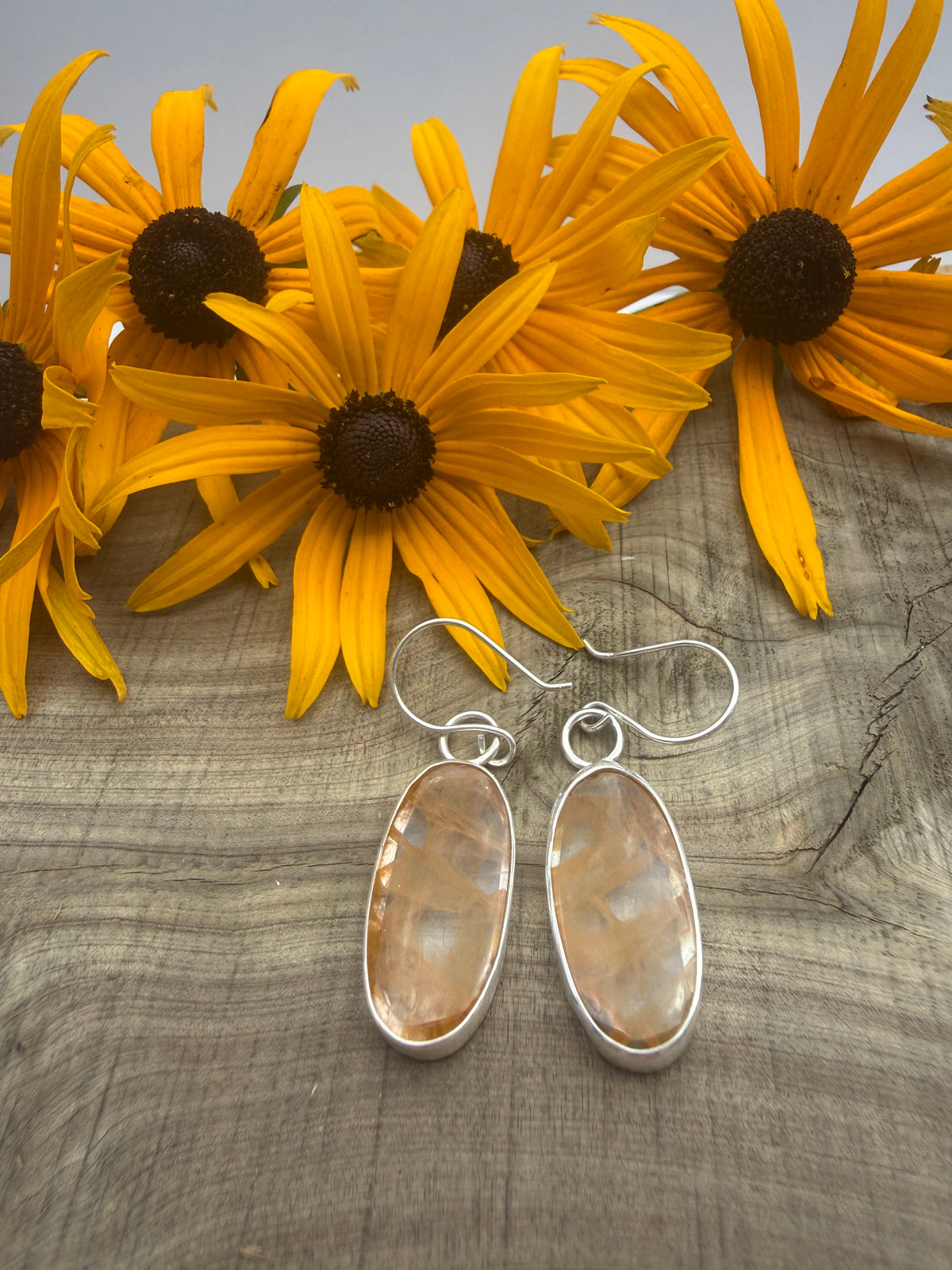 Golden Healer Quartz Earrings | Sterling Silver