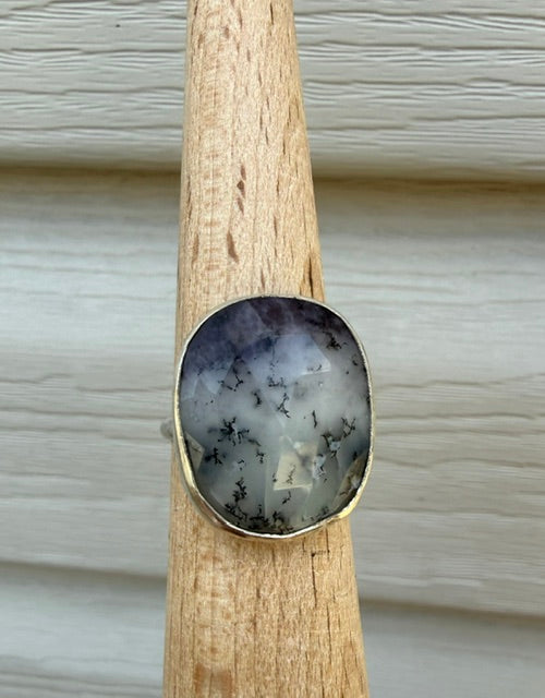 Sterling Silver Dendritic Opal Ring